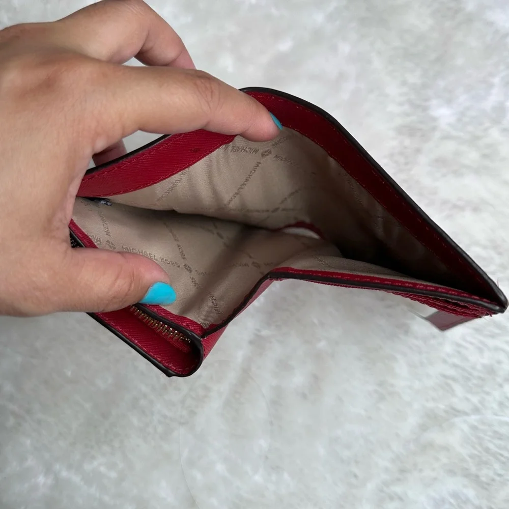 Michael Kors Red Bifold Wallet - Picture 12 of 14